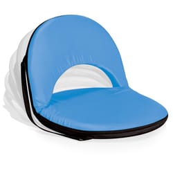 Picnic Time Oniva 6-Position Sky Blue Recliner Folding Stadium Seat