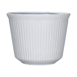 L&G Solutions 9.33 in. H X 12 in. W X 12 in. D X 12 in. D Polyresin Finola Planter White