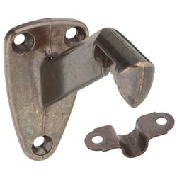 National Hardware Gold Zinc Die Cast w/Steel Strap Handrail Bracket 3.31 in. L 250 lb