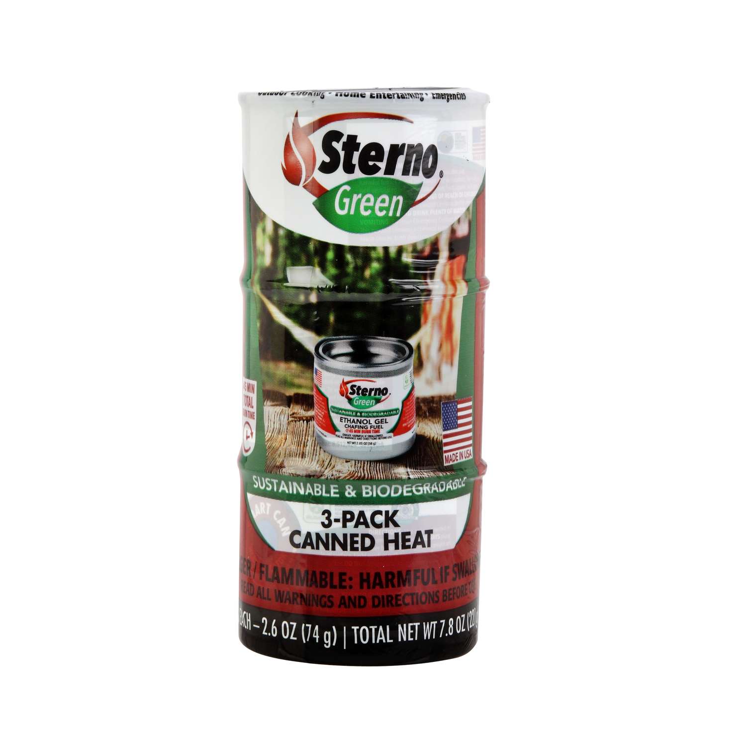 Sterno Cooking Fuel 5 75 In H X 2 50 In W X 2 50 In L 7 8 Oz 3 Pk Ace Hardware