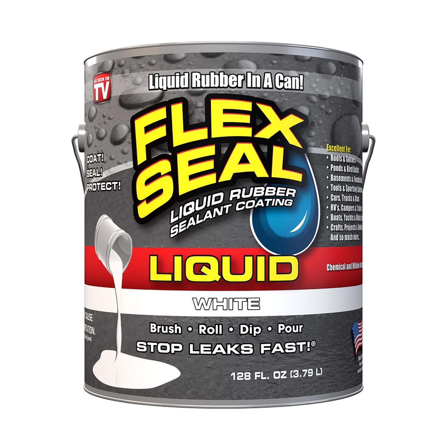 Flex Seal Family of Products Flex Seal White Liquid Rubber Sealant Coating 1 gal Uae Electronic uaeelectronic.com