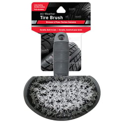 Hopkins Gray Wheel and Tire Brush - Stiff Bristle, Powerful