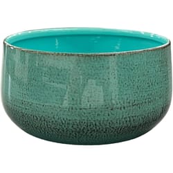 Robert Allen 6 in. D Steel Mini Bella Bowl Planter Surf Blue