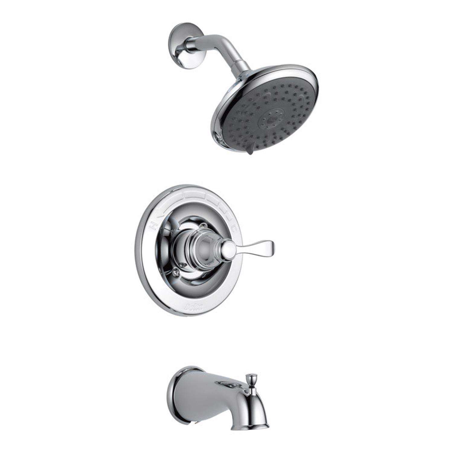 Delta Monitor 1-Handle Chrome Tub and Shower Faucet - Ace Hardware