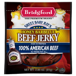 Bridgford Sweet Baby Ray's Honey BBQ Beef Jerky 2.85 oz Bagged