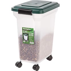 Remington Green Plastic 28 qt Pet Food Container For All Animals