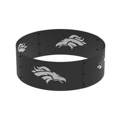 Blue Sky Outdoor Living NFL 12 in. H X 36 in. W Steel Round Denver Broncos Fire Ring For Wood