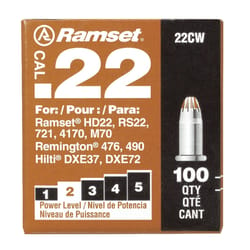 Ramset 0.3 in. D Steel Powder Loads 100 pk