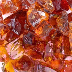Hiland Glass Fire Bowl Filler 0.5 in. H X 0.5 in. W X 1 in. D