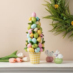 Glitzhome Easter Egg Table Tree Plastic 1 pc