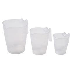 Home Plus Plastic Clear Measuring Cup Set