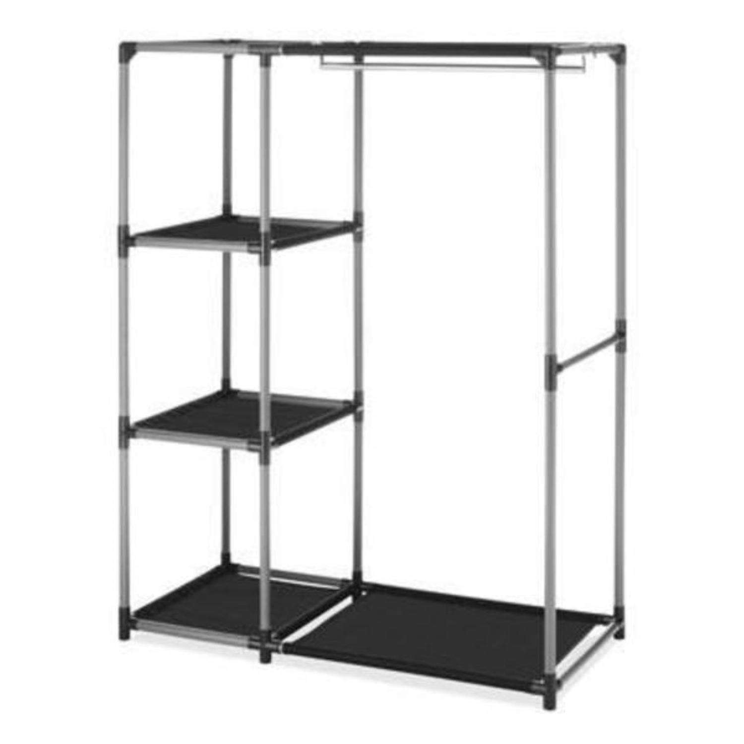 Whitmor Spacemaker 50 in. H X 39.13 in. W X 19 in. L Metal Garment Rack ...