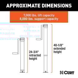 CURT Manual 8000 lb Trailer Jack