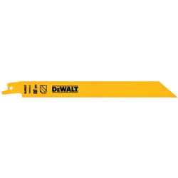 DeWalt 8 in. Bi-Metal Reciprocating Saw Blade 18 TPI 1 blade