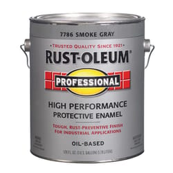 Rust-Oleum Professional High Performance Indoor and Outdoor Gloss Smoke Gray Protective Paint 1 gal