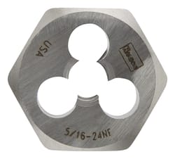 Irwin Hanson High Carbon Steel SAE Hexagon Die 5/16 in. 1 pc