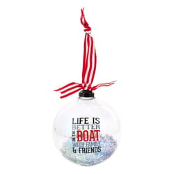 Pavilion We People Iridescent Anchor Confetti Ornament 4 in.