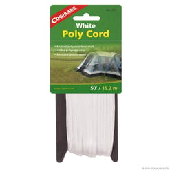 Coghlan's 1/4 in. D X 50 ft. L White Braided Polypropylene Utility Cord