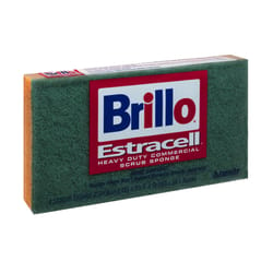 Brillo Estracell Heavy Duty Scrubber Sponge For All Purpose 6.125 in. L 1 pc