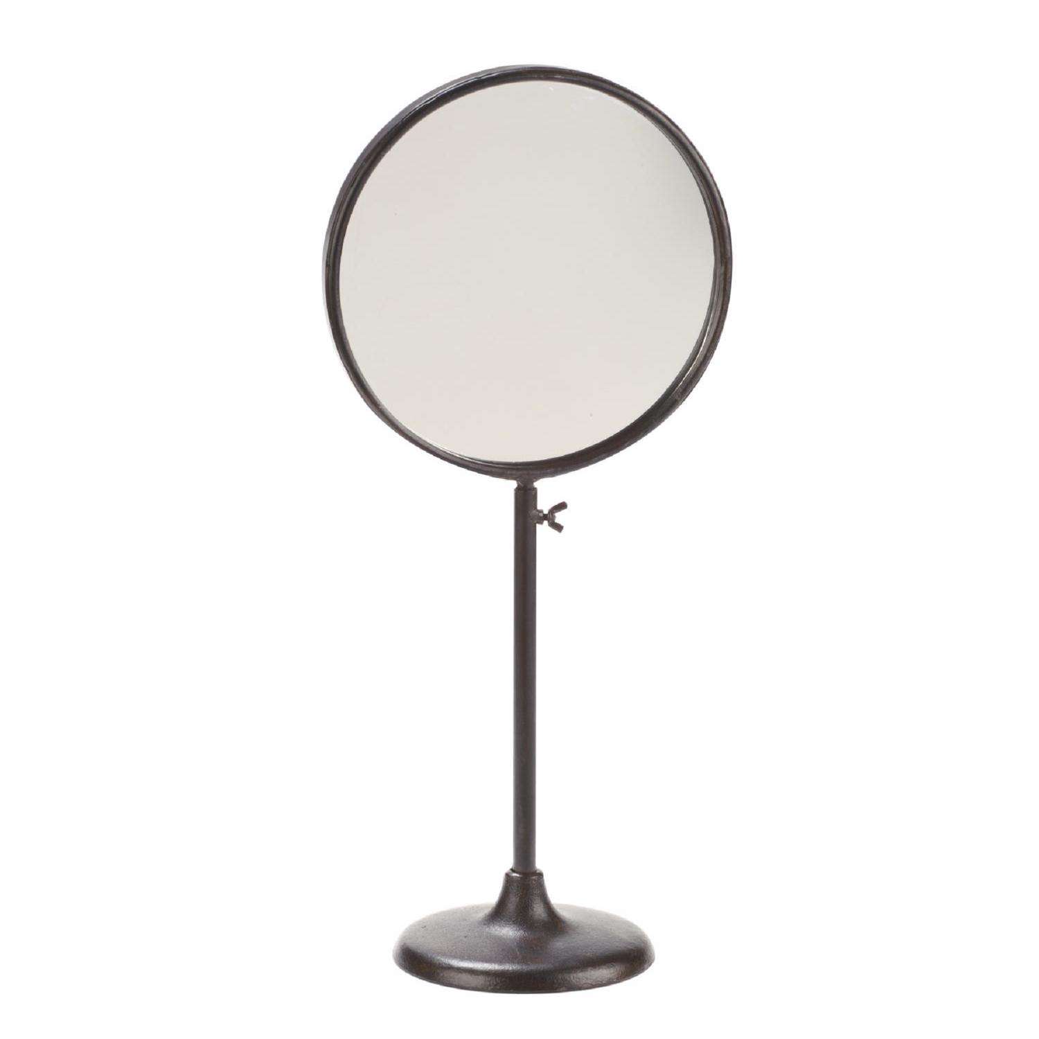 Tripar 25 in. H X 8.6 in. W Burnished Brown Metal Round Mirror Ace