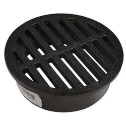 NDS 4 in. Black Round Polyethylene Drain Grate