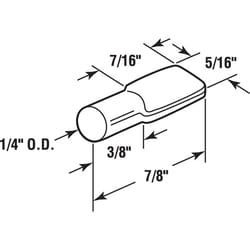 Prime-Line Silver Metal Shelf Support Peg 7/8 in. L 25 lb