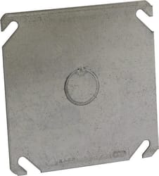 Raco Square Steel 4 in. H X 4 in. W Box Cover