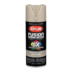Krylon Fusion All-In-One Satin Khaki Paint+Primer Spray Paint 12 oz