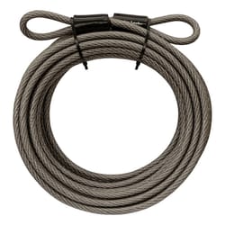 Master Lock 3/8 in. D X 360 in. L Vinyl Coated Steel Flexible Braided Steel Cable