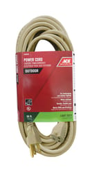 Ace Outdoor 50 ft. L Beige Extension Cord 16/3 SJTW