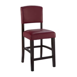 Linon Home Decor Red Polyurethane Austen Barstool 45.25 in.