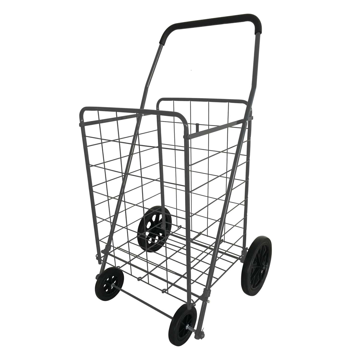 Shopping Cart Not Included Black Jumbo Shopping Cart Liner with Top Lid Cover 