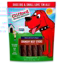 Clifford the Big Red Dog Beef Sticks Grain Free Treats For Dogs 3.1 oz 1 pk