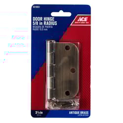 Ace 3-1/2 in. L Antique Brass Residential Door Hinge 1 pk
