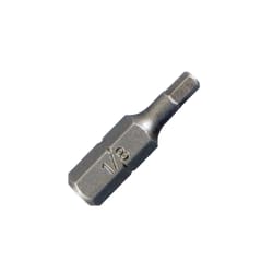 Best Way Tools Hex 1/8 in. X 1 in. L Screwdriver Bit Carbon Steel 1 pc