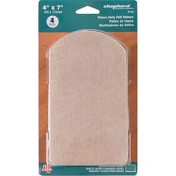 Shepherd Hardware Brown Felt Sliders 4 pk