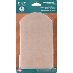 Shepherd Hardware Brown Felt Sliders 4 pk