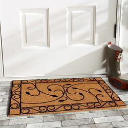 Home & More 2 ft. W X 3 ft. L Multi-color Harper Coir Door Mat