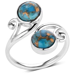 Montana Silversmiths Women's Harmony Silver/Turquoise Ring