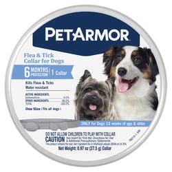 PetArmor Solid Dog Flea and Tick Collar Deltamethrin 0.97 oz