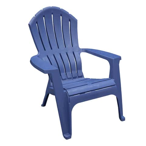 Adams RealComfort Blue Resin Frame Adirondack Chair Ace Hardware