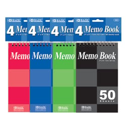 Bazic Products 3 in. W X 5 in. L Top-Spiral Assorted Memo Book