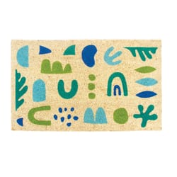 Entryways 17 in. W X 28 in. L Multicolored Sea Glass Coir Door Mat