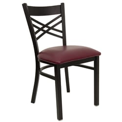 Flash Furniture Hercules Burgundy Vinyl Traditional Restaurant Chair