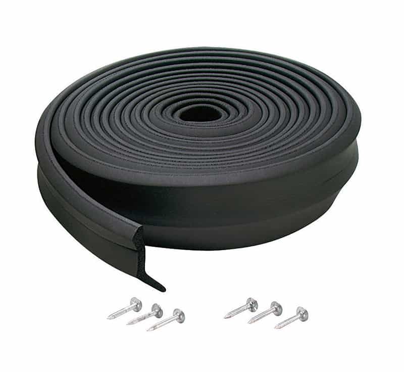M D Building Products Black Rubber Door Bottom For Garage Door 16