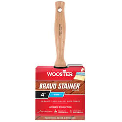 Wooster Bravo Stainer 4 in. Flat Stain Brush