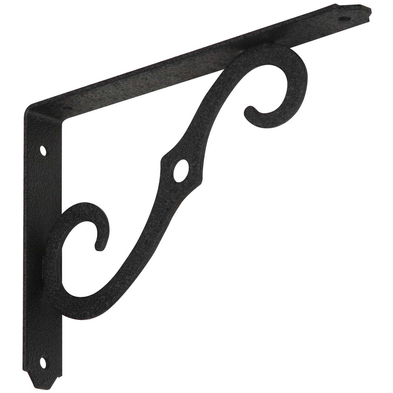 National Hardware Black Steel Shelf Bracket 094 In L 80 Lb Ace Hardware 