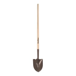 UnionTools 59 in. Steel Round Digging Shovel Wood Handle