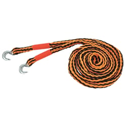 ProGrip 19 ft. L Black/Orange Tow Ropes with Hooks 1 pk