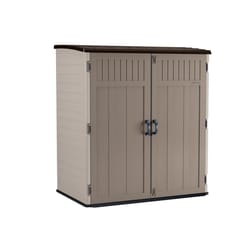 Suncast 6 ft. x 3 ft. Plastic Vertical Pent Storage Shed with Floor Kit